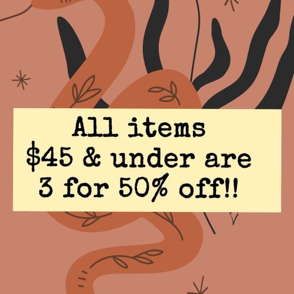 All items $45 & under are 3 for 50% off! - Picture 2 of 7
